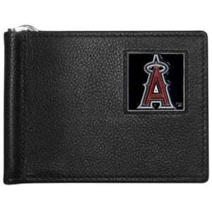 Los Angeles Angels Wallet Leather Billfold Clip Wallet - Siskiyou