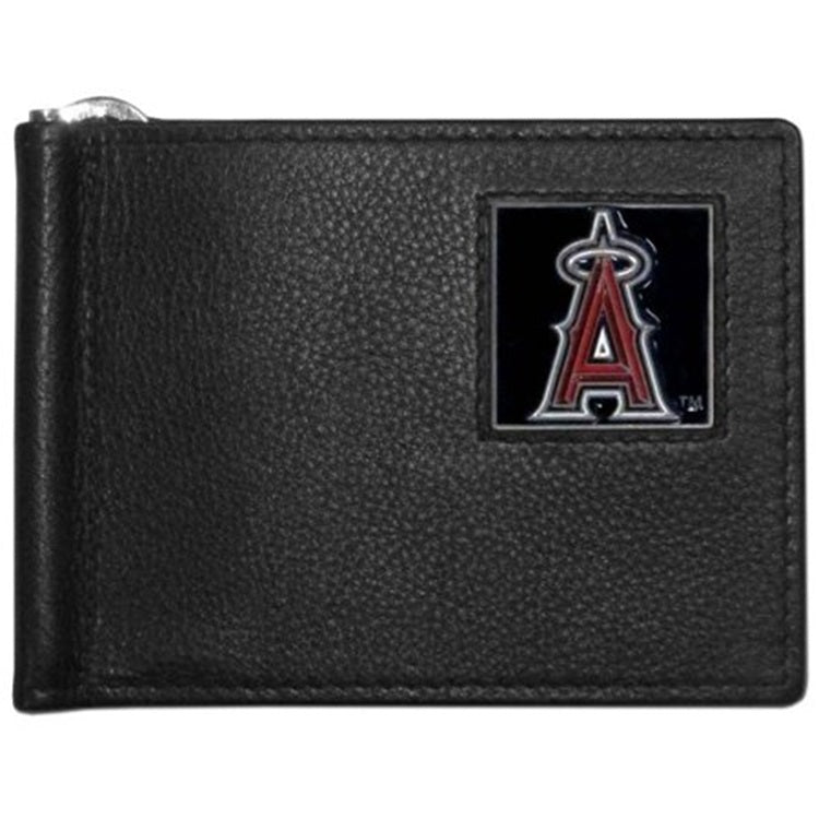 Los Angeles Angels Wallet Leather Billfold Clip Wallet - Siskiyou