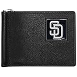 San Diego Padres Wallet Leather Billfold Clip Wallet - Siskiyou