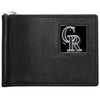 Colorado Rockies Wallet Leather Billfold Clip Wallet - Siskiyou