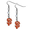 San Francisco Giants Earrings Fish Hook Post Style - Siskiyou
