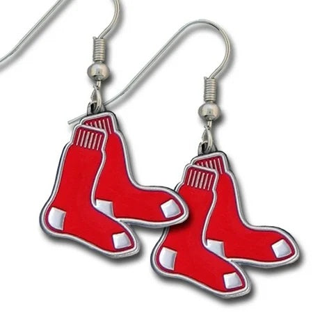 Boston Red Sox Earrings Dangle Style - Siskiyou