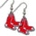 Boston Red Sox Earrings Dangle Style - Siskiyou