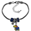 Kansas Jayhawks Bracelet Euro Bead Style - Siskiyou