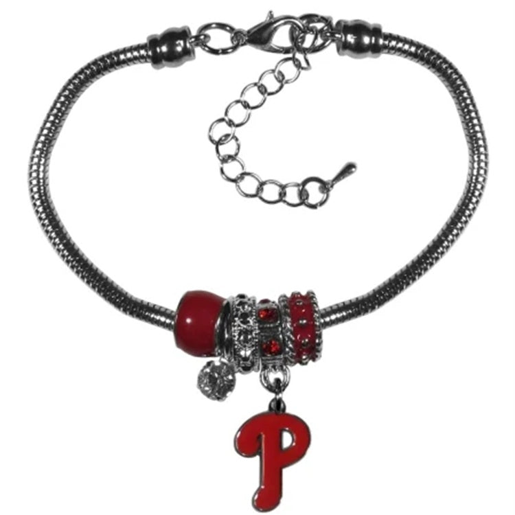 Philadelphia Phillies Bracelet Euro Bead Style CO - Siskiyou