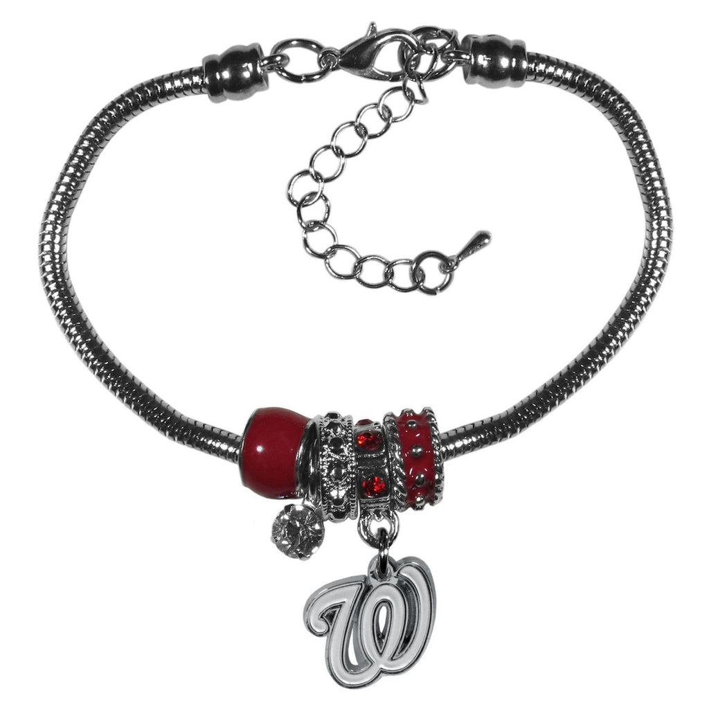 Washington Nationals Bracelet Euro Bead Style CO - Siskiyou