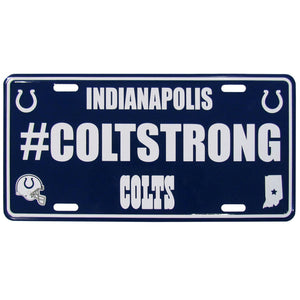 Indianapolis Colts License Plate Hashtag - Siskiyou
