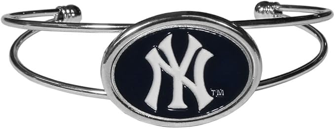 New York Yankees Bracelet Double Bar Cuff CO - Siskiyou