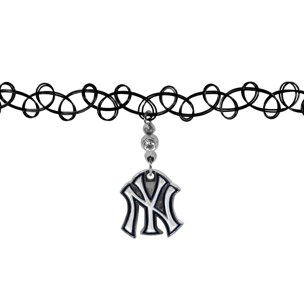 New York Yankees Necklace Knotted Choker CO - Siskiyou