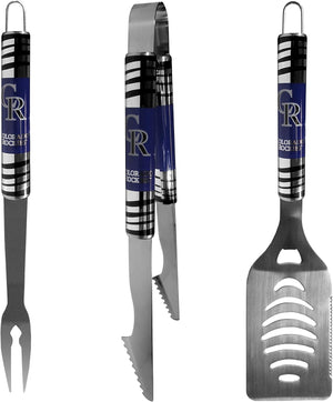 Colorado Rockies Utensil Set Grilling BBQ Stainless Steel 3 Piece CO - Siskiyou