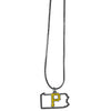 Pittsburgh Pirates Necklace Chain with State Shape Charm CO - Siskiyou