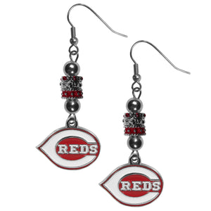 Cincinnati Reds Earrings Fish Hook Post Euro Style CO - Siskiyou