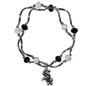 Chicago White Sox Bracelet Colored Bead CO - Siskiyou