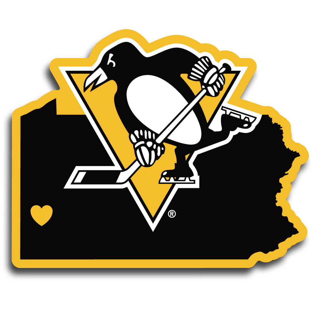 Pittsburgh Penguins Decal Home State Pride Style - Siskiyou