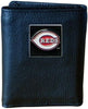Cincinnati Reds Wallet Leather Trifold Wallet - Siskiyou