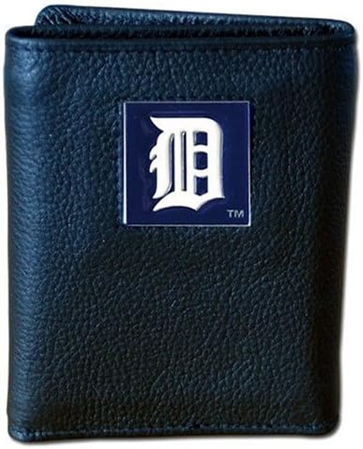 Detroit Tigers Wallet Leather Trifold Wallet - Siskiyou