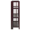 3-Shelf Folding Stackable Bookcase 27.5'' Wide-Espresso - Casual Home