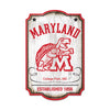 Maryland Terrapins Irish Sign 11x17 Wood Vintage - WinCraft