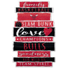 Chicago Bulls Sign 11x17 Wood Family Word - WinCraft