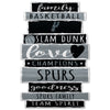 San Antonio Spurs Sign 11x17 Wood Family Word - WinCraft