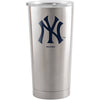 New York Yankees Travel Tumbler 20oz Ultra Silver -