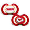 Kansas City Chiefs Pacifier 2 Pack Alternate - Masterpieces Puzzle Company