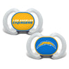 Los Angeles Chargers Pacifier 2 Pack Alternate - Baby Fanatic