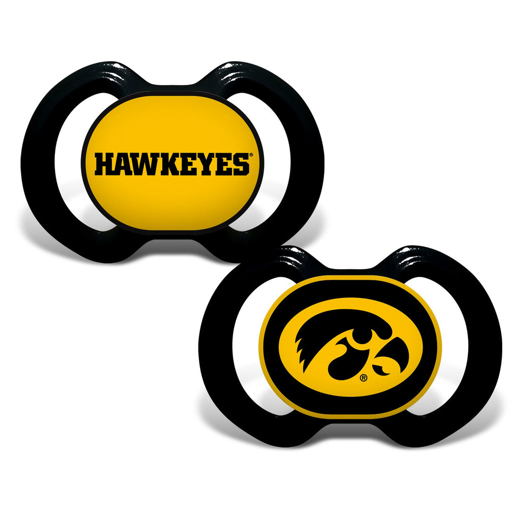 Iowa Hawkeyes Pacifier 2 Pack - Masterpieces Puzzle Company
