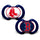 Boston Red Sox Pacifier 2 Pack Alternate - Masterpieces Puzzle Company