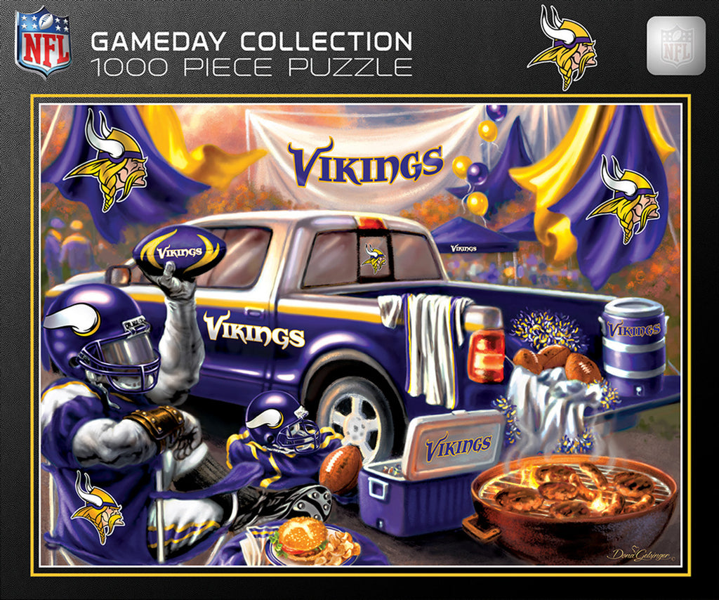 Minnesota Vikings Puzzle 1000 Piece Gameday Design - Masterpieces Puzzle Company