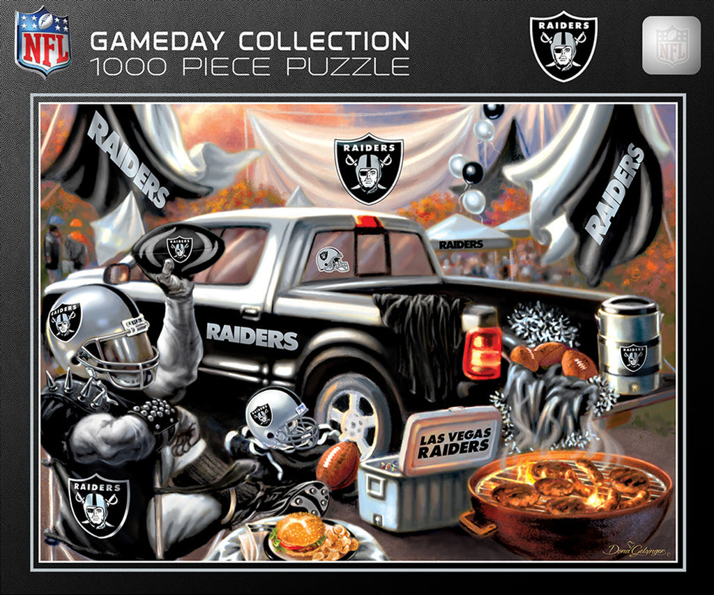Las Vegas Raiders Puzzle 1000 Piece Gameday Design - Masterpieces Puzzle Company