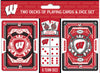 Wisconsin Badgers Playing Cards and Dice Set - Masterpieces Puzzle Company