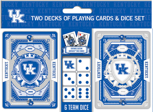 Kentucky Wildcats Playing Cards and Dice Set - Masterpieces Puzzle Company