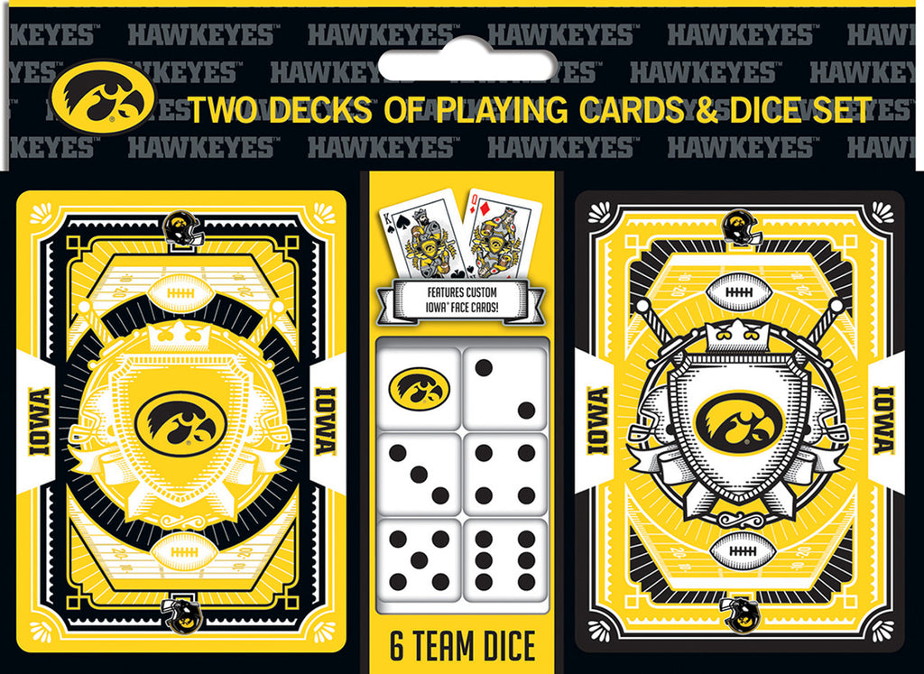 Iowa Hawkeyes Playing Cards and Dice Set - Masterpieces Puzzle Company