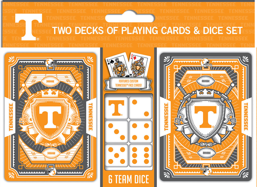 Tennessee Volunteers Playing Cards and Dice Set - Masterpieces Puzzle Company