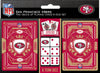 San Francisco 49ers Playing Cards and Dice Set - Masterpieces Puzzle Company