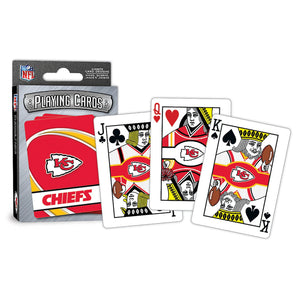 Kansas City Chiefs Playing Cards Logo - Masterpieces Puzzle Company