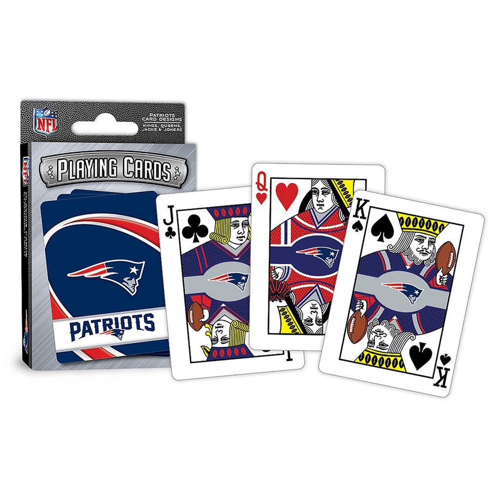 New England Patriots Playing Cards Logo - Masterpieces Puzzle Company