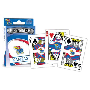 Kansas Jayhawks Playing Cards Logo - Masterpieces Puzzle Company