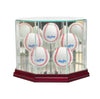 Octagon 5 Baseball Display Case with Cherry Moulding