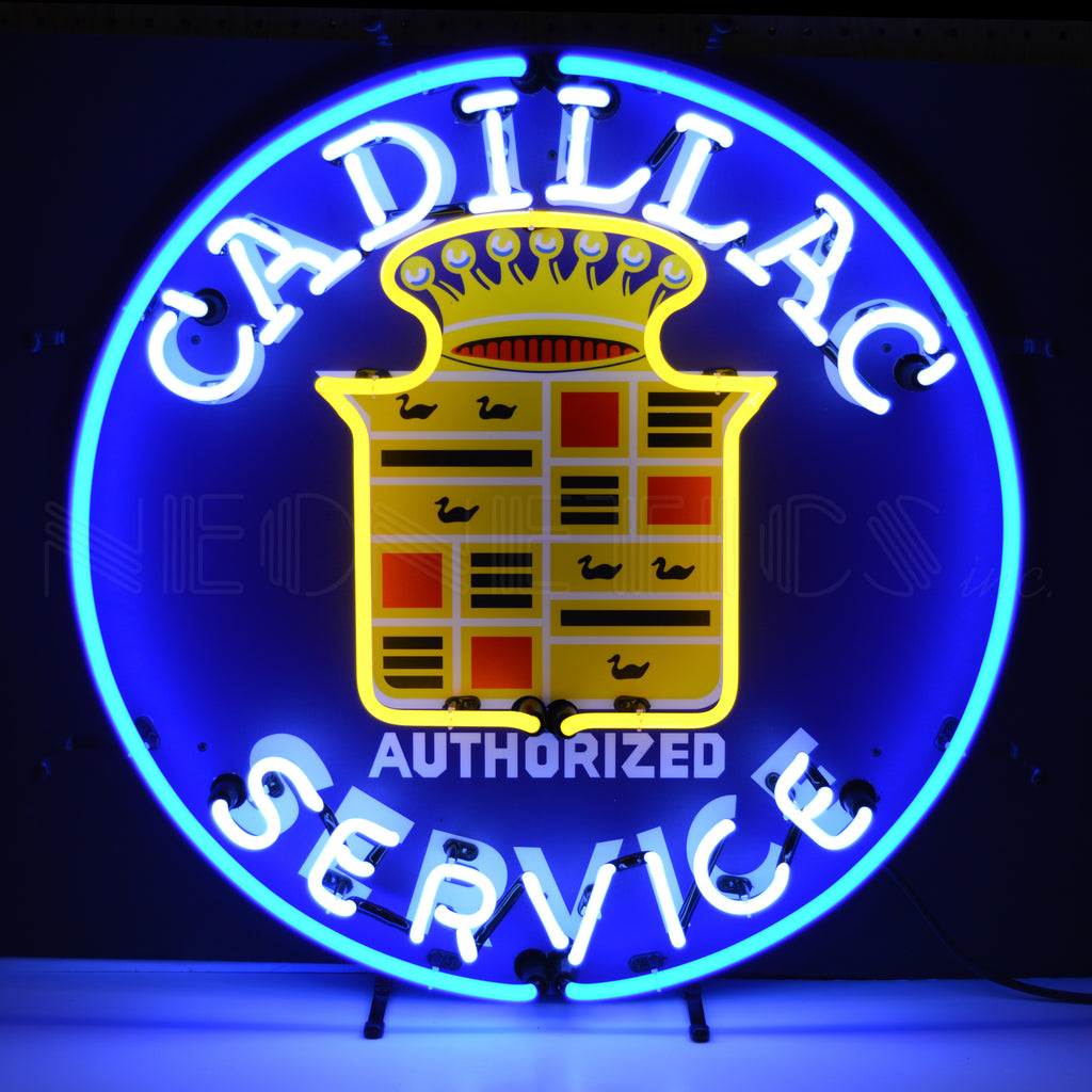 Cadillac Service Neon Sign