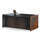 Aberdeen Series Laminate Bow Front Desk Shell, 72w x 42d x 29-1/2h, Mocha - Mayline