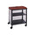 Impromptu Deskside Machine Stand, Metal, 3 Shelves, 100 lb Capacity, 26.25'' x 21'' x 26.5'', Cherry/White/Black - Safco