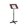 Adjustable Speaker Stand, 21 x 21 x 29.5 to 46, Mahogany/Black - Safco