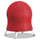 Zenergy Ball Chair, Backless, Supports Up to 250 lb, Crimson Fabric Seat, Silver Base - Safco
