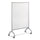Rumba Full Panel Whiteboard Collaboration Screen, 42w x 16d x 54h, White/Gray - Safco