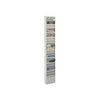 Steel Magazine Rack, 23 Compartments, 10w x 4d x 65.5h, Gray - Safco