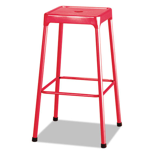 Bar-Height Steel Stool, Red - Safco
