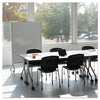 Rumba Full Panel Whiteboard Collaboration Screen, 42w x 16d x 54h, White/Gray - Safco