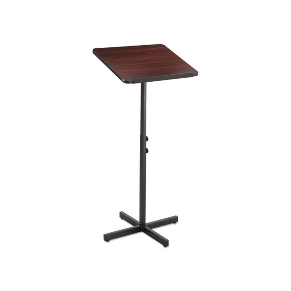 Adjustable Speaker Stand, 21 x 21 x 29.5 to 46, Mahogany/Black - Safco